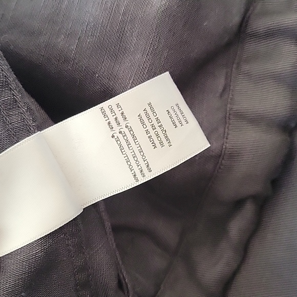 SOLD Rails Rowen Military Jacket In Dark Grey Star Embroidery Tencel Spring Lin - Picture 11 of 13